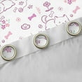 thumbnail image 4 of Feelyou Funny Pug Dog Blackout Curtains Set of 2 (52x84 Each) for Kids, Kawaii Dalmatian Animal Window Curtains, Cute Flower Floral Curtains and Drapes, Blackout Curtains Bedroom Decor, 4 of 6
