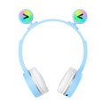 thumbnail image 1 of Auriculares con Micrófono Tipo C Soledad Almohadillas Suaves 3.5 mm Estéreo RGB Azul, 1 of 7