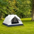 thumbnail image 6 of Instant Pop Up Camping Tent for 3-4 Person – 190T Silver Coated Polyester, PU2000mm Waterproof, for Outdoor Hiking Beach Backyard, 6 of 8