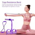 thumbnail image 4 of Figure 8 Resistance Band 6-Tube Pedal Puller with Handle Multifunction Elastic Yoga Sit-up Pull Rope Men Women Pedal Tensioner Exerciser Workout Equipment, 4 of 7