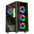 thumbnail image 1 of Gabinete XTREME PC GAMING Kronos Media Torre 4 Fan ARGB Verde Militar CXTGSXDG, 1 of 6