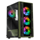 thumbnail image 1 of Gabinete XTREME PC GAMING Kronos Media Torre 4 Fan ARGB Verde Militar CXTGSXDG, 1 of 6