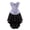 Blue, variant on Women Steampunk Embroidery Zip Bustiers Corset with Skirt Role Play Set Black XXS