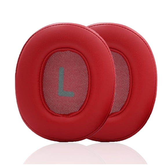 Almohadillas para Auriculares Akkiv 700BT Inalámbricos de Cuero Rojo con Espuma