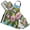 Cherry Blossoms on Branches, variant on 5 Pcs Kitchen Set Heat Resistant Oven Mitts and Non-Slip Pot Holders with Adjustable Cooking Apron Rock and Roll Girl Singing