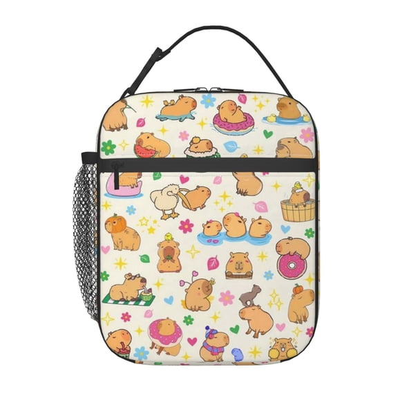 Capybara Lunch Bag Portable Thermal Lunch Box for Men and Women