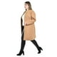 thumbnail image 2 of Abrigo largo de cuello Mao Roman Fashion /Tallas Extras, 3011 (Cafe) cafe 38, 2 of 6