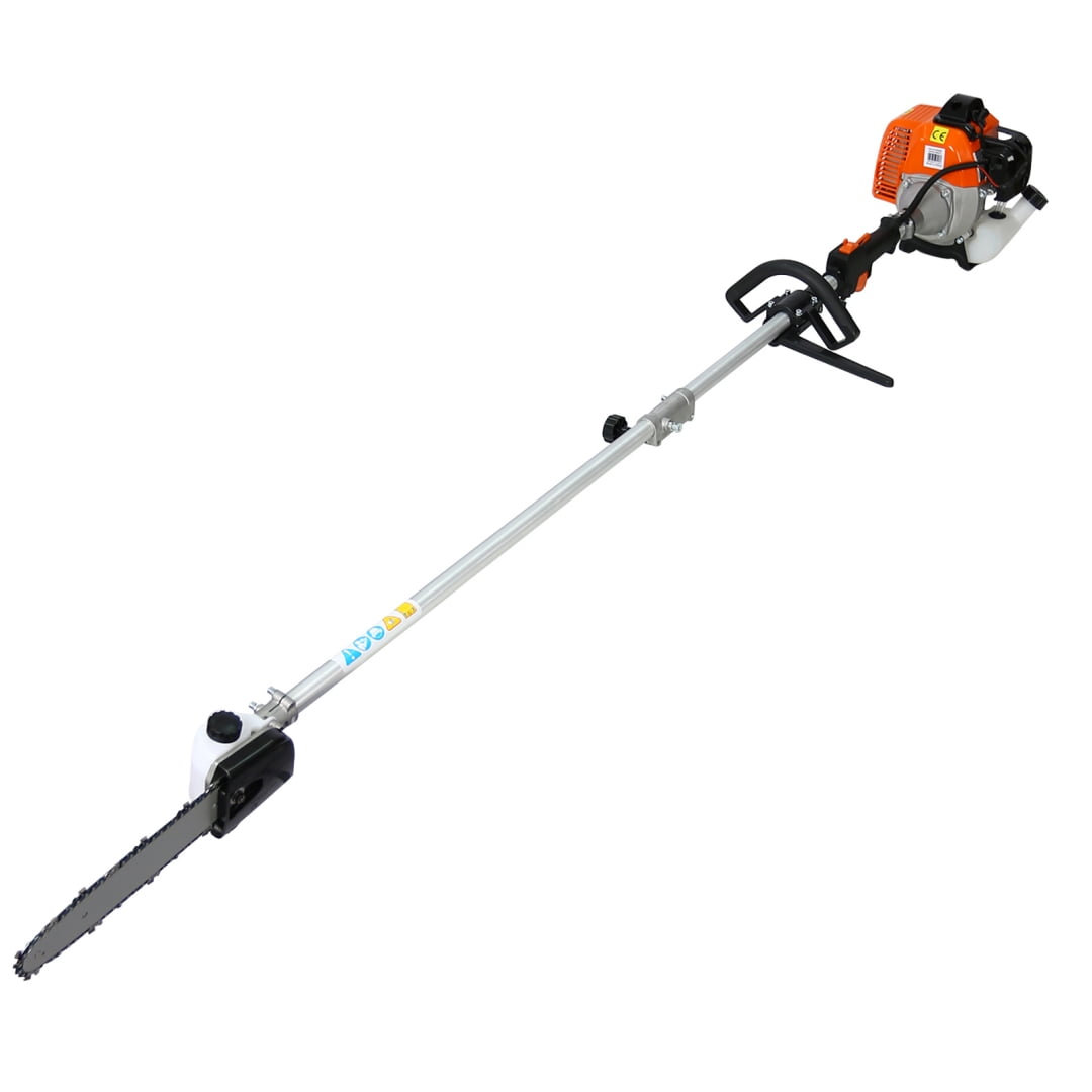 5-in-1 Gas Trimming Tool, 56CC 2-Cycle Garden Tool with Pole Saw, Hedge Trimmer, Grass Trimmer, Brush Cutter, EPA Compliant