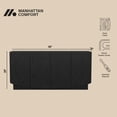 thumbnail image 4 of Ardea Buffet Contemporain de 60 Pouces en Noir (4 Portes), 4 of 10