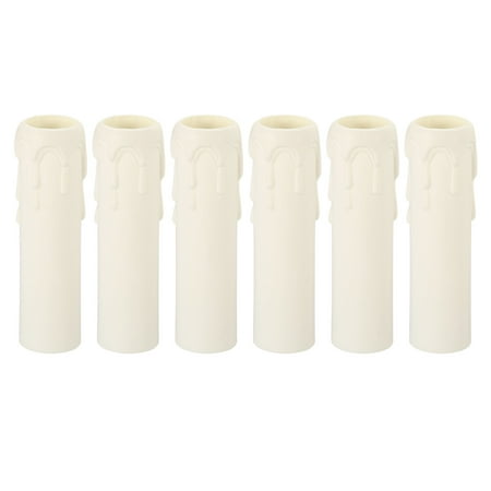 

Uxcell Candle Socket Cover Candelabra Base for E14 Chandelier 25x100mm White 6 Pack
