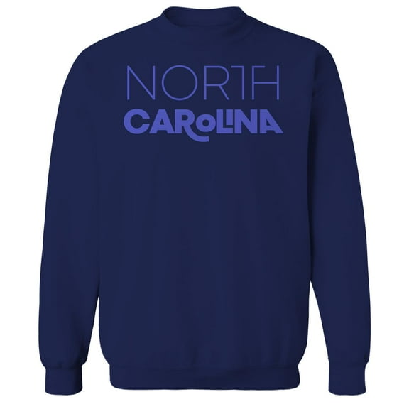 North Carolina Humor Graphic Navy Men's Crewneck Sweatshirt