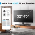 thumbnail image 3 of Soporte de sobremesa para TV Hemudu HT03B-002 32-70" 45 kg negro, 3 of 8