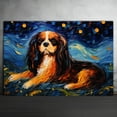 thumbnail image 2 of English Setter Dog Watercolor Starry Night Van Gogh Painting Kits, Painting Watercolor Canvas, Canvas Suitable for Room Decor Cafe Decor Or Gift for Friends, 2 of 4