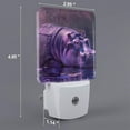 thumbnail image 3 of KLL Purple Hippo In Water for Night Lights,Auto Sensor Night Lamp Plug in Night Light with Dusk-to-Dawn Light Sensor LED Nightlightfor Adults & Kids Room/Bedroom/Hallway, 3 of 7