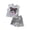 Grey, variant on Girls Outfits Toddler Summer Tank Top and Shorts Everyday Play Set Toddler Girl Clothes Black 4-5 Years
