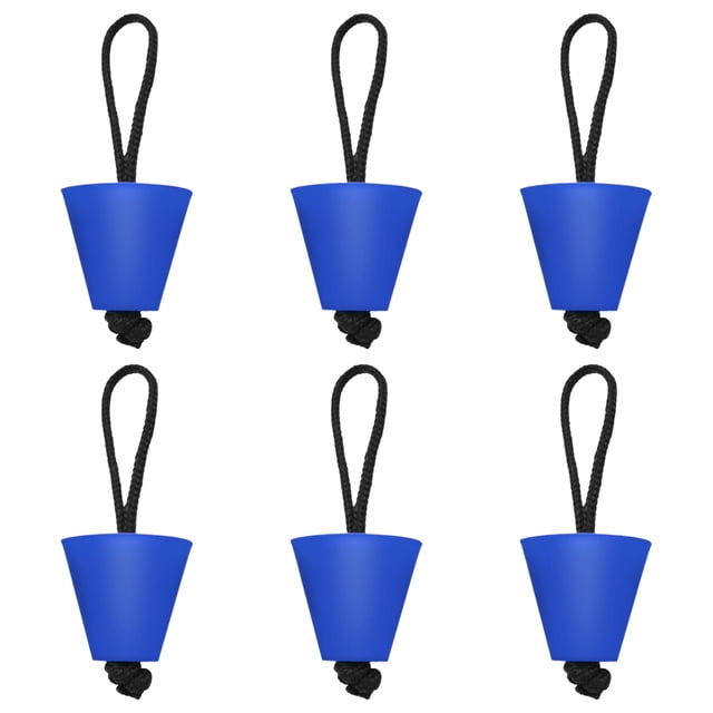 6PCS/8PCS Universal Kayak Scupper Plug Kit Silicone Scupper Plugs Drain Holes Stopper Bung with Lanyard