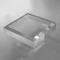 thumbnail image 1 of CiaoHER 2in Thickness Beveled Solid Acrylic Display Block Clear Polished Pedestal Stand Riser Solid Base (9x9), 1 of 4