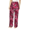 thumbnail image 3 of Xecao Geometry Women's Straight Lounge Pajama Pants: The Epitome of Relaxed Sleepwear, 3 of 9