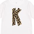 thumbnail image 4 of Inktastic Leopard Print Letter K Boys or Girls Long Sleeve Toddler T-Shirt, 4 of 5