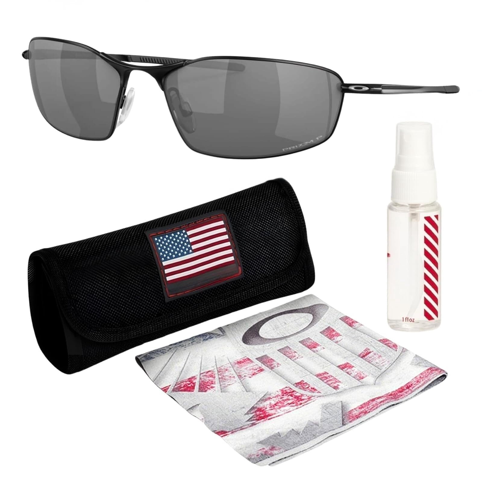 Oakley Whisker Prizm Sunglasses, OO4141 Series, 60mm Lens, Carbon