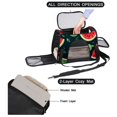 thumbnail image 2 of Watermelon Fabric 900D Oxford Cloth Pet Carrier Bag with Sherpa Base and Nylon Webbing, 17x10x11.8 in (43x26x30 cm) | Breathable and Durable Dog Travel Tote, 2 of 7