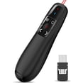 thumbnail image 1 of Clicker de presentación remota del presentador inalámbrico: Clicker USB tipo C con puntero rojo Control PPT de largo alcance - Diapositiva de punto universal, 1 of 5
