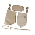thumbnail image 2 of Kit de fabricación de bolsos de cuero PU Salvador con agujeros bolso cruzado Marrón claro, 2 of 9