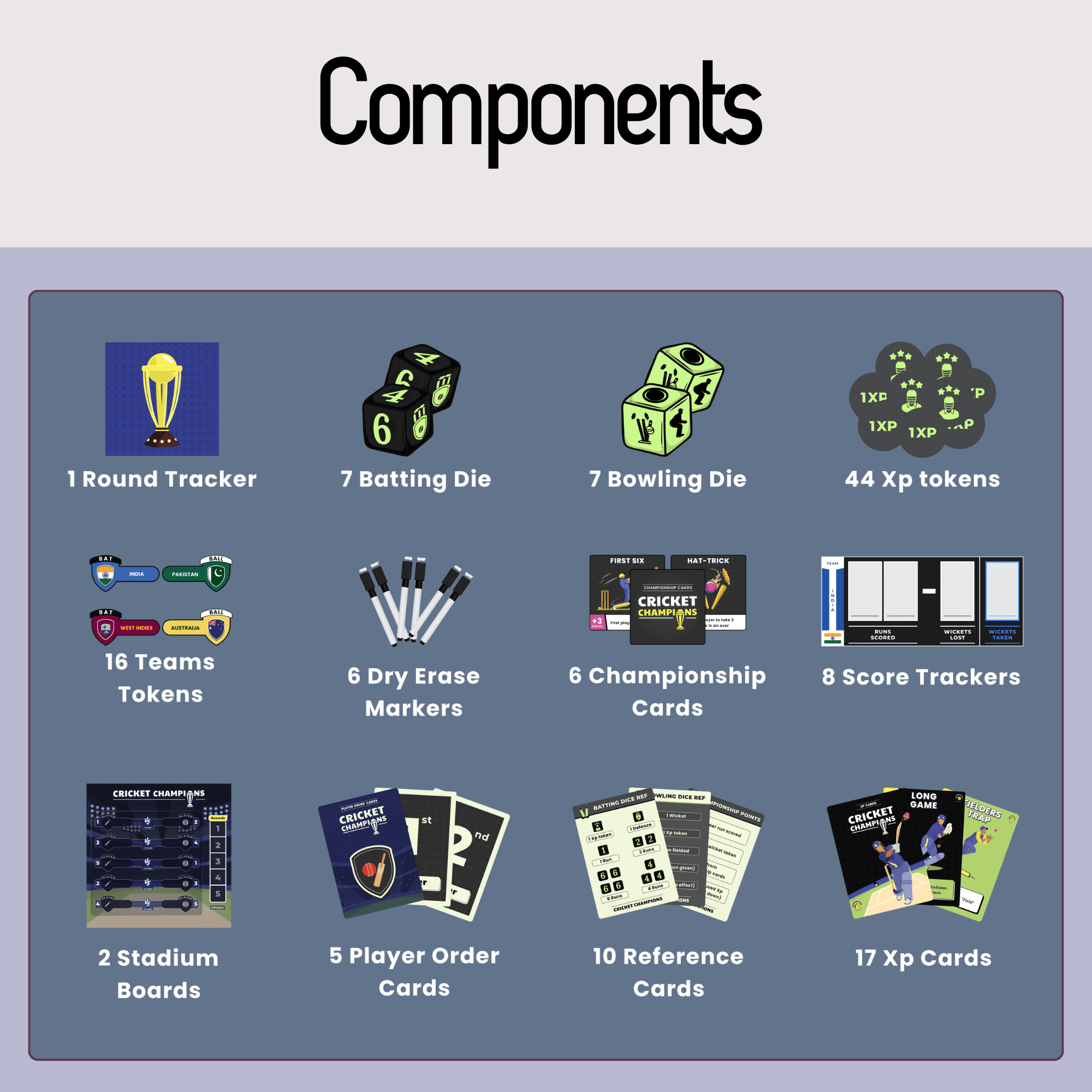 Cricket Champions Board Game