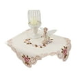 thumbnail image 2 of Yirtree Tablecloth Rectangle/Square Pastoral Embroidered Polyester Floral Cutwork Table Linen for Wedding Wrinkle Free Table Cloth Elegant Lace Table Cover for Dining Table, Wedding,Holidays, 2 of 8