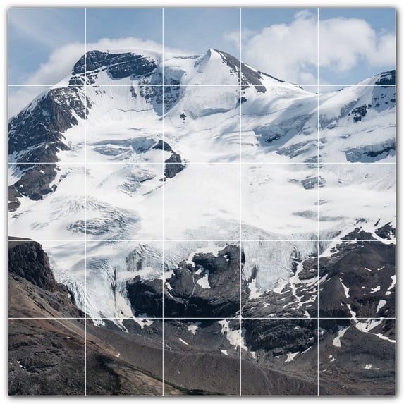 Picture-Tiles.com: Mountains Ceramic Tile Wall Mural WAL500850-55XL. 60"W x 60"H using (25) 12" x 12" Ceramic Tiles-Satin Finish