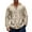 06#Khaki, variant on Mens Linen Long Sleeve Button Down Shirts with Pockets Casual Beach Shirts Lightweight Fashion Hoodies Khaki M