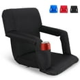 thumbnail image 2 of HomGarden Portable Reclining Stadium Seat for Bleachers, Stadium Chair with Padded Back Support Armrests and Cushion Wide for Sport Events, 6 Recline Positions, 2 of 7