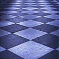 thumbnail image 1 of Ahgly Company Indoor Square Patterned Sky Blue Dress Blue Area Rugs, 7' Square, 1 of 6