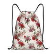 thumbnail image 1 of Saiise Rose Flowers Pattern Sports Drawstring Backpack - String Swim Gym Bag with Wet Proof Pocket for Women&Men-Medium, 1 of 6