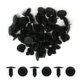 thumbnail image 2 of Unique Bargains 30Pcs Black Push Type Plastic Rivets Fastener Door Trim Panel Clip 11mm for Car, 2 of 2