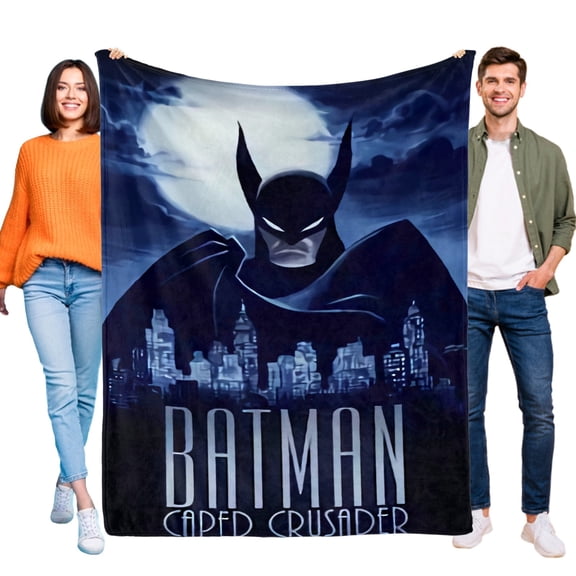 Batman Caped Crusader (2)Flannel Throw Blanket Warm 3D Printed Flannel Throw/Blanket Ultra-Soft Lightweight Warm Flannel All Season Light Weight Living Room/Bedroom Warm Blanket 40"X60"(100cm*150cm)