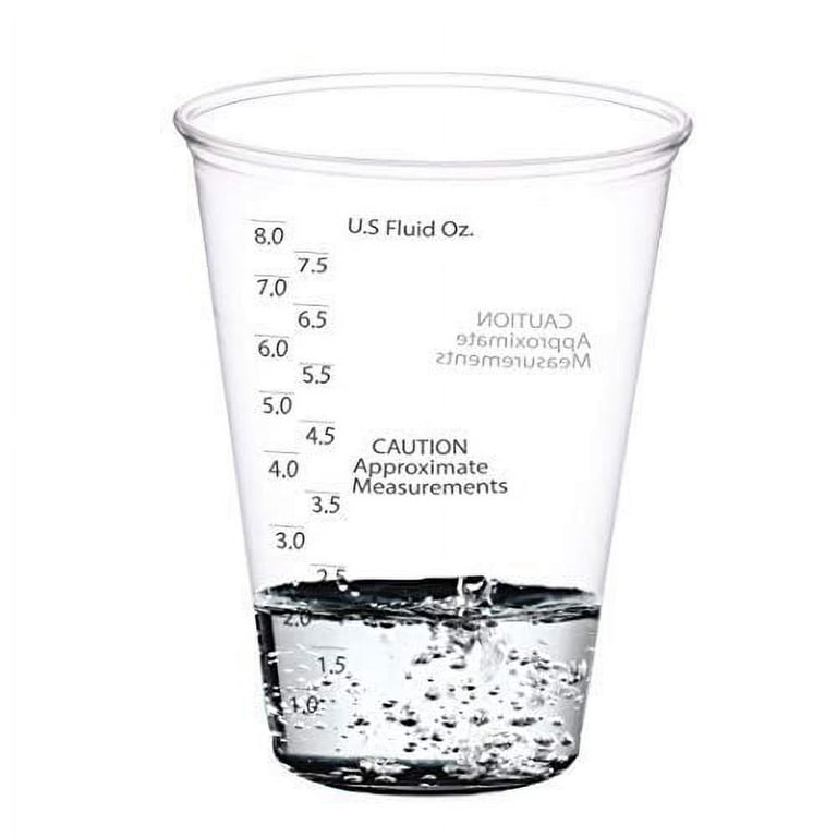 Disposable Measuring Cups Clear Plastic Graduated Cup For Epoxy Resin Stain  Mixing, Chemical And Cooking & Baking, 20 Ounce - Temu