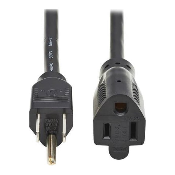 10 ft. 5-15P to 5-15R 120V Power Extension Cord