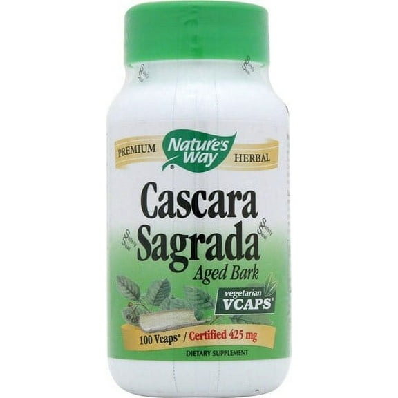 Nature's Way Cascara Sagrada, 425mg, Capsules, 100 Count