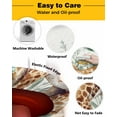 thumbnail image 3 of nqOlkjepod Tropical Giraffe Sloth Round Tablecloth, Fitted Table Cover with Elastic for 45"-54" Round Tables, Watercolor Summer Palm Leaf Table Cloth Outdoor Dinning Party Waterproof Tablecloths, 3 of 6