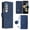 Blue, variant on MonsDirect for 7.6 inch Samsung Galaxy Z Fold 3 2022 2021 Case, Slim Suede Leather Stand Folio Cover with Auto Sleep/Wake Card Slots & Hand Strap Anti-Fall Protective Case for Galaxy Z Fold 3, Green