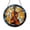 Acrylic 3.5 Inch, variant on String Instrument Cello Stained Glass Window Suncatcher, Round Decorative Music Panel for Light Catching Home Decor