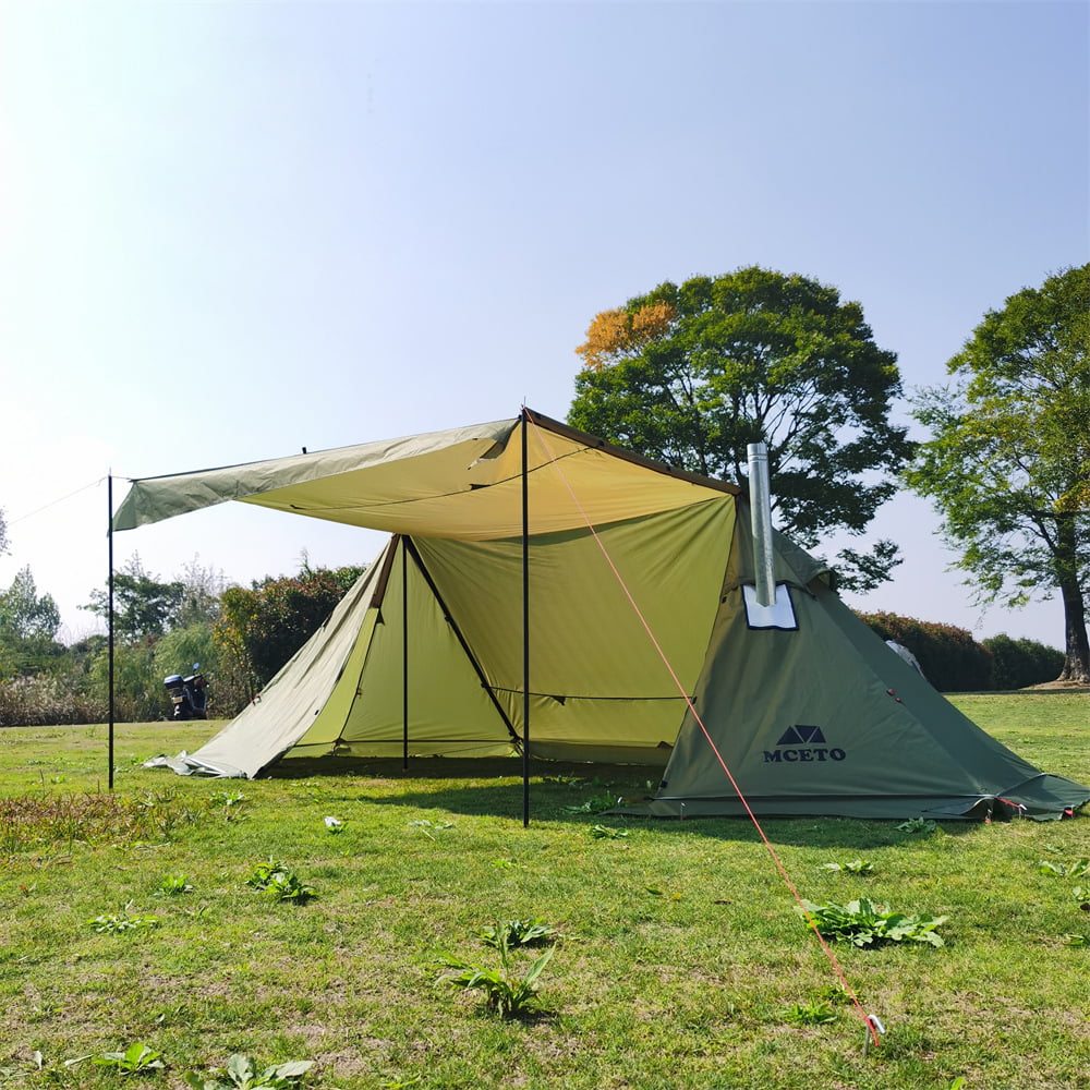 verdrietig Verstoring Het formulier Meterk Outdoor Windproof Camp Tent with Jack 4 Season Tent Sun Shelter for  Family Camping Fishing - Walmart.com