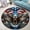 Mosaic Eagle, variant on Round Area Rug, Autumn6 Animal Lover Gift Non-Slip Floor Mat, Soft Washable Carpet for Living Room Bedroom Decor 24 Inch