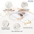 thumbnail image 3 of Shiyou-Ceinture Fine pour Robe, Ceinture Ajustable en Cuir avec Boucle Dorée, 3 of 4