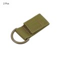 thumbnail image 3 of Uxcell Belt Keeper Key Chain, 2 pack D Type Nylon Webbing Strap Key Chain Hook, Khaki, 3 of 6