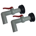 thumbnail image 1 of Adaptadores de IBC 1000L de 2 piezas, conector de de ín, herramienta de montaje de salida de repuesto de rosca gruesa de 1 DYNWAVEMX Adaptador de tanque IBC, 1 of 8