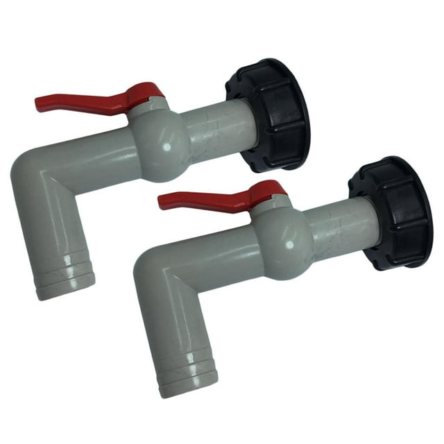 Adaptadores de IBC 1000L de 2 piezas, conector de de ín, herramienta de montaje de salida de repuesto de rosca gruesa de 1 DYNWAVEMX Adaptador de tanque IBC