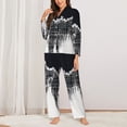 thumbnail image 2 of Sigee Abstract Red Sun Design for Women’s Pajama Sets Long-Sleeved Pjs Sets for Women 2 piece Sleepwear-XX-Large, 2 of 7