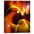 thumbnail image 2 of Warm Yellow Red Fractal Design - Large Abstract Canvas Art, 2 of 3